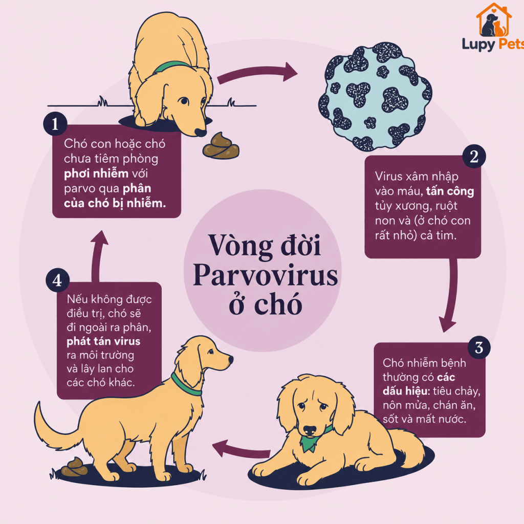 Chó bị loét dạ dày hoặc viêm dạ dày xuất huyết nôn ra máu