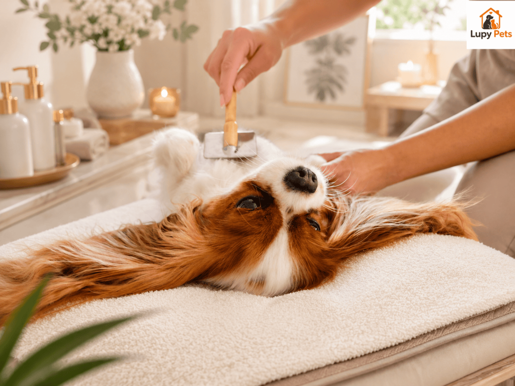 cách chăm sóc chó bị rụng lông thành từng mảng tại nhà
