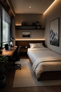 Mẫu decor phòng ngủ nam theo nhiều phong cách