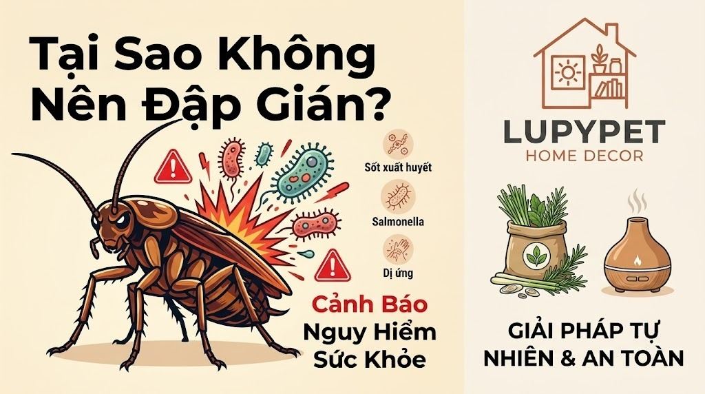 Tại sao không nên dẫm gián