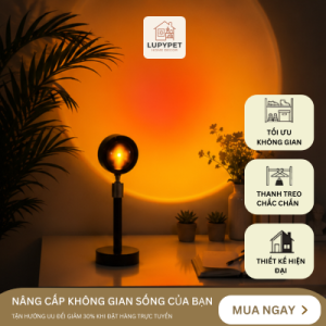 Đèn Sunset LED 4 Trong 1 – Đèn Chiếu Hoàng Hôn Decor Phòng Ngủ, Chụp Ảnh, Livestream Cực Đẹp